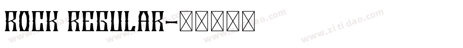 Rock Regular字体转换
